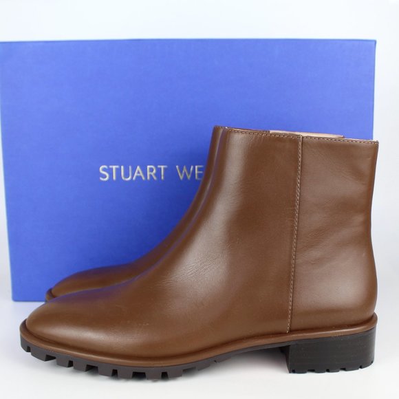NEW Stuart Weitzman Maelie Leather Ankle Boot